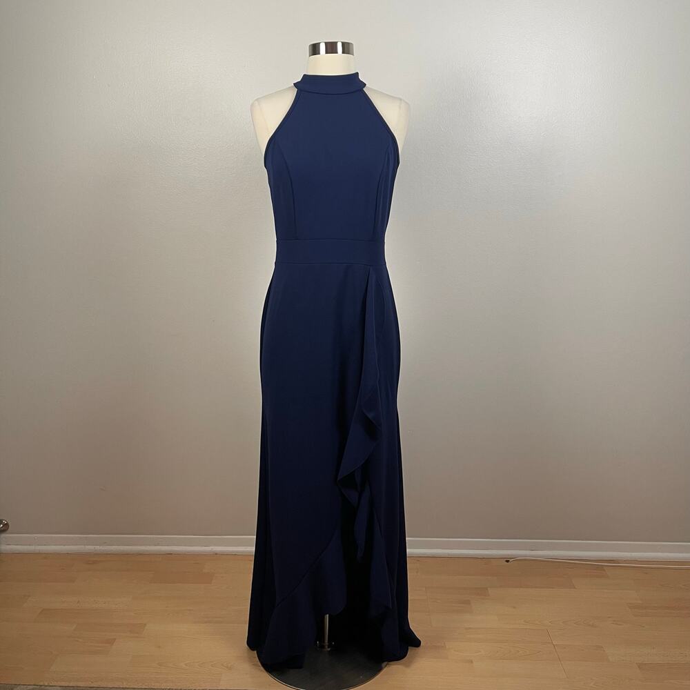 WOOSEA • High Neck Split Bodycon Mermaid Evening Cocktail Long Dress